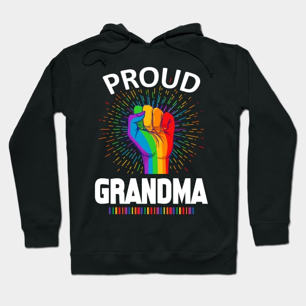 Proud Grandma Gay Lgbt Hoodie by adrinalanmaji